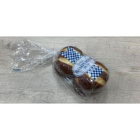 Pretzel Hamburger Buns 4 ct, 4 Each